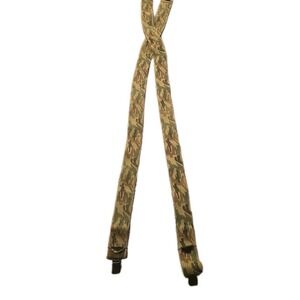 Vintage 90s Camouflage Suspenders Made In USA Adjustable Clip On Hunting Mens OS